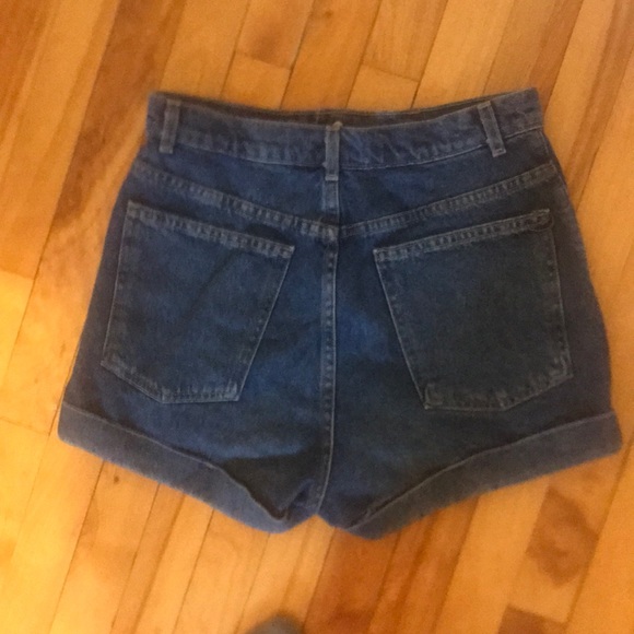 COPY - American Apparel Dark Washes Denim Shorts - Picture 2 of 4